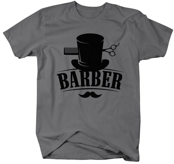 Vintage Top Hat Barber T-Shirt-Shirts By Sarah