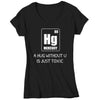 Women's V-Neck Funny Valentine's Day Shirt Geek Shirt Element T Shirt Hug Without U Shirt Mercury Shirt Toxic Pickup Line