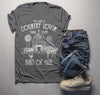 Men's Farm T-Shirt Country Lovin' Livin' Vintage Farming Loving Living Barn Shirt Tee