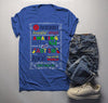 Men's Autism Dad Shirt Autism Awareness Shirts Awesome Rocks My World Autism T Shirt
