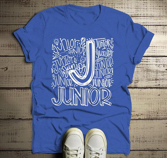 Men's Junior T Shirt Class Tee Typography Back To School School Gift Idea Shirts Cool Juniors-Shirts By Sarah