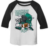 Boy's Football Shirt Brother's Biggest Fan TShirt Sibling Player Graphic Tee Girl's Raglan 3/4 Sleeve