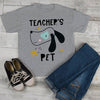 Kids Cute Teacher's Pet T Shirt Adorable Dog Graphic Tee Boy's Girls Back To School Shirts