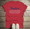 Men's Cute Teacher T Shirt Definition Teaching Rockstar Tee Teacher Gift Idea Inspire Encourage