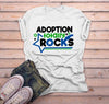 Men's Adoption Rocks T Shirt Cute Matching Adoption Parent Tee Gift Idea Adoptive Dad Parents