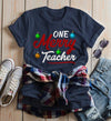 Women's Teacher Shirt Christmas TShirt Merry Teacher Outfit Ornament Tee Winter Shirts Xmas