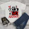 Kids Funny Valentine's Day T Shirt Ain't Scared Of Arrows T-Shirt Valentines Shirts Cute Valentine Tee