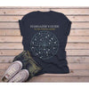 Men's Geek Star Map Constellations T-Shirt Universe Stars Shirt Gazer Gift Idea Tee Nerd