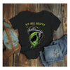 Women's Alien T Shirt We Still Believe Shirt UFO Geek Graphic Tee Smoking Extraterrestrial