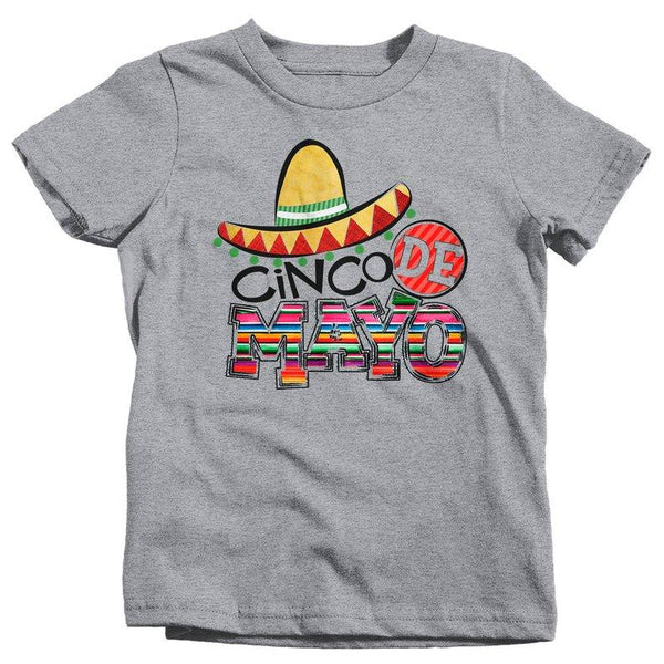 Kids Cinco De Mayo T Shirt Mexico Shirts Mexican Sombrero Graphic Tee Mexican Pride Tshirt-Shirts By Sarah