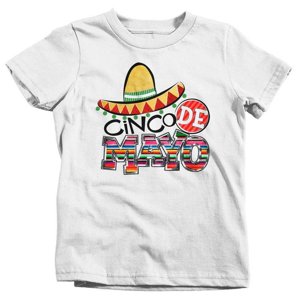 Kids Cinco De Mayo T Shirt Mexico Shirts Mexican Sombrero Graphic Tee Mexican Pride Tshirt-Shirts By Sarah