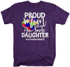 Men's Autism Mom Shirt Autism Shirts Proud Mom Au-Some Daughter Tee Moms Mother Heart Awareness Tee
