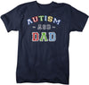 Men's Autism Dad Shirt ASD Autism Spectrum Shirts Awareness Tee Dads Father Support Tee