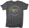 Men's Autism Awareness T Shirt Support Neurodiversity Autism Shirt Puzzle TShirt Support Tee Watercolor