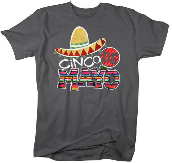 Men's Cinco De Mayo T Shirt Mexico Shirts Mexican Sombrero Graphic Tee Mexican Pride Tshirt-Shirts By Sarah