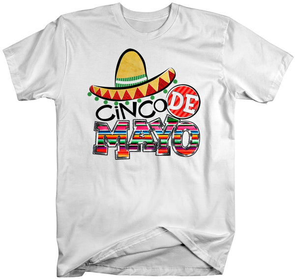 Men's Cinco De Mayo T Shirt Mexico Shirts Mexican Sombrero Graphic Tee Mexican Pride Tshirt-Shirts By Sarah