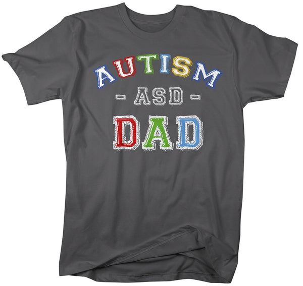 Men's Autism Dad Shirt ASD Autism Spectrum Shirts Awareness Tee Dads Father Support Tee-Shirts By Sarah