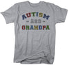 Men's Autism Grandpa Shirt ASD Autism Spectrum Shirts Awareness Tee Grandpas Grandfather Support Tee