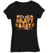 Women's V-Neck Funny Thanksgiving T-Shirt Retro Shirt It's All Gravy Baby Tee Vintage Turkey Day Festive Holiday Funny Graphic Tshirt Ladies