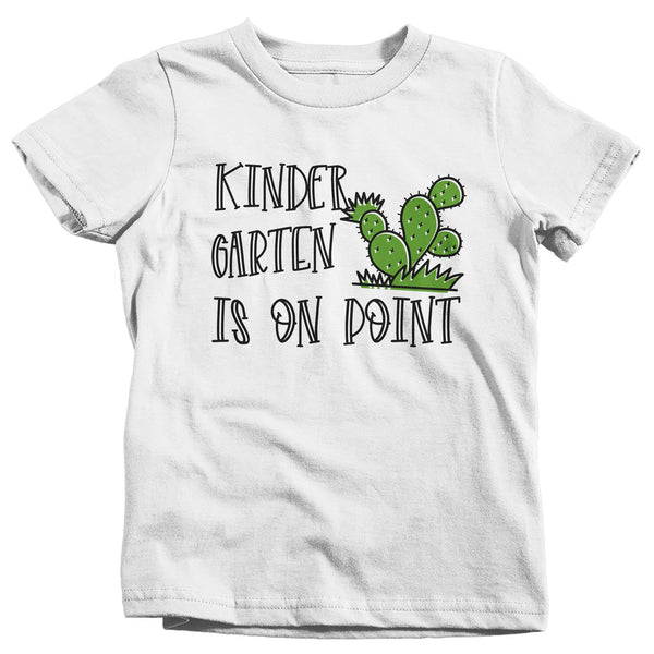 Kids Kindergarten T Shirt Kindergarten On Point Shirt Boy's Girl's Cactus Shirts Cute Back To School Shirt-Shirts By Sarah
