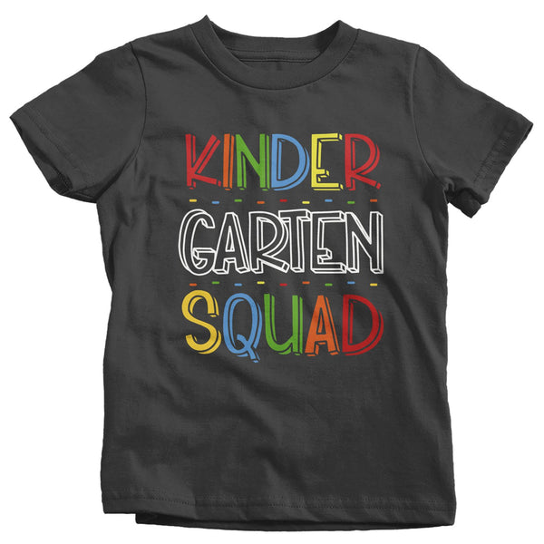 Kids Kindergarten T Shirt Kindergarten Squad T Shirt Cute Back To School Shirt Gift Shirts-Shirts By Sarah