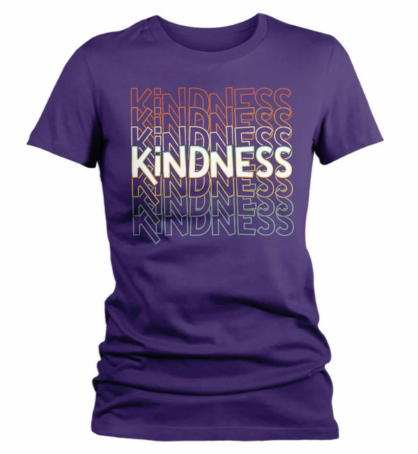 Women's Kindness T Shirt Be Kind Shirts Vintage Kind Shirt Retro Shirts Inspirational Shirts Teacher Shirt-Shirts By Sarah