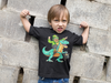 Kids Funny St. Patrick's Day Shirt T Rex Leprechaun T Shirt Tyrannosaurus Dinosaur Gift Saint Patricks Irish Green Boy's Girl's Tee