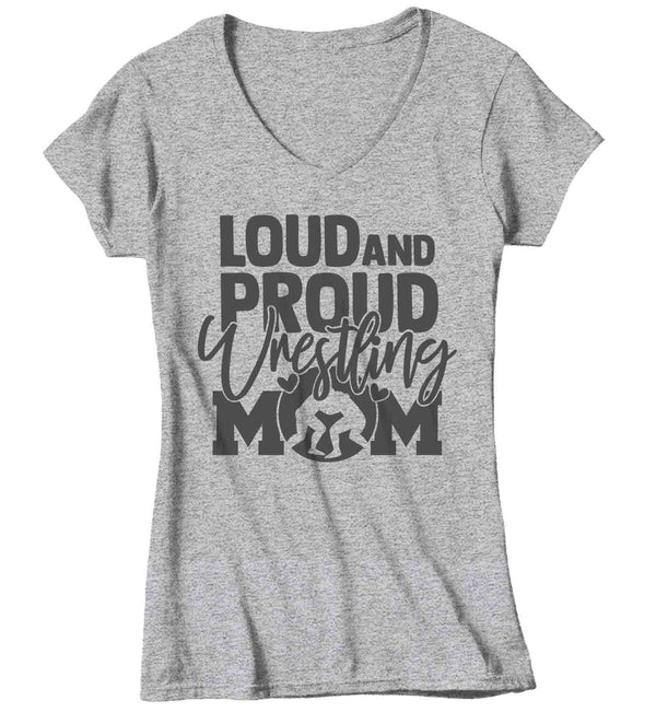 Women's Wresting Shirt Wrestling Mom Shirt Loud Proud Mom Shirt Wrestling Shirt Woman Mom Wrestler Shirt-Shirts By Sarah