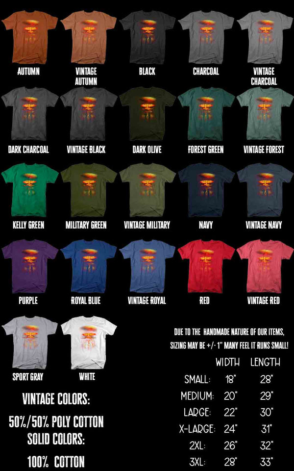 Men's Nuclear Fallout Shirt Bomb T Shirt Gamer Tee Love War Matching Couples Shirts Match Hipster Gift Unisex Soft Graphic Tee-Shirts By Sarah
