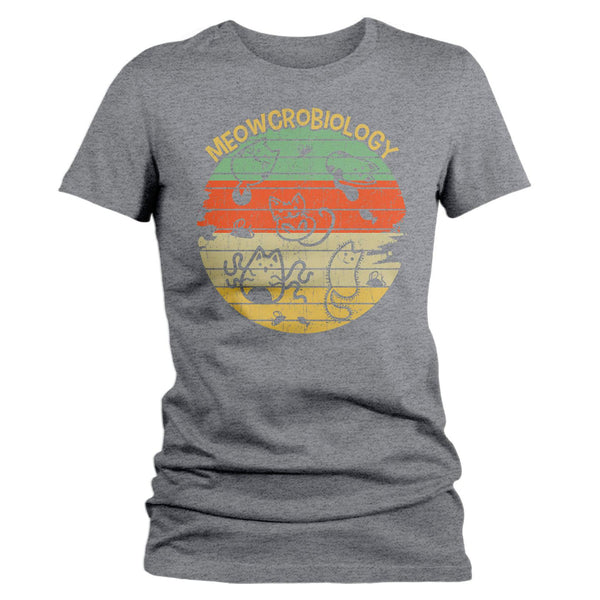 Women's Funny Geek T Shirt Biology Shirt Cat Tshirt Mewocrobiology Cell Shirt Cellular Science Tee Geek Gift Idea-Shirts By Sarah