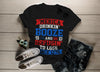 Shirts By Sarah Women's Patriotic Funny 'Merica Drinkin' Booze T-Shirt 4th July