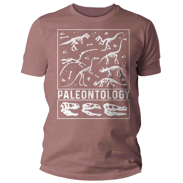 Men's Paleontology T Shirt Dinosaur Fossil Record Bones Dig Dino Shirt Excavate T-Shirt Paleontologist Gift Scientist Tee Mans Unisex-Shirts By Sarah