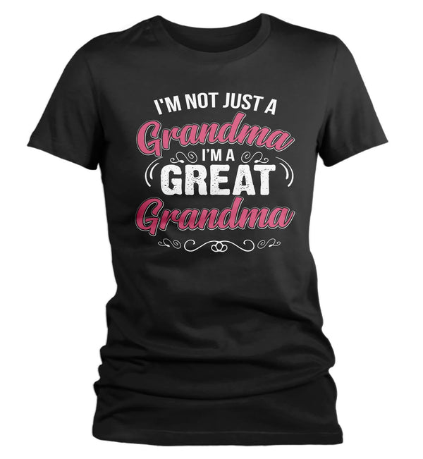 Women's Great Grandma T Shirt Not Just Grandma Great Grandma Shirt Cute Grandma Shirt Grandma Gift-Shirts By Sarah