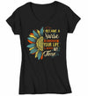 Women's V-Neck Cute Nurse T Shirt Sunflower Shirt Your Life Is Worth My Time Vintage Shirt Tee Nurse Gift Idea