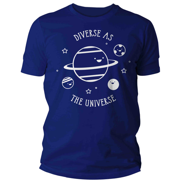 Men's Autism Shirt Diverse As Universe Neurodivergent Awareness Neurodiversity Space Asperger's Syndrome Spectrum ASD Tee Man Unisex-Shirts By Sarah