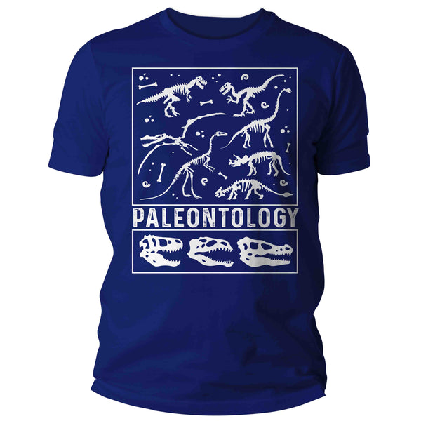 Men's Paleontology T Shirt Dinosaur Fossil Record Bones Dig Dino Shirt Excavate T-Shirt Paleontologist Gift Scientist Tee Mans Unisex-Shirts By Sarah