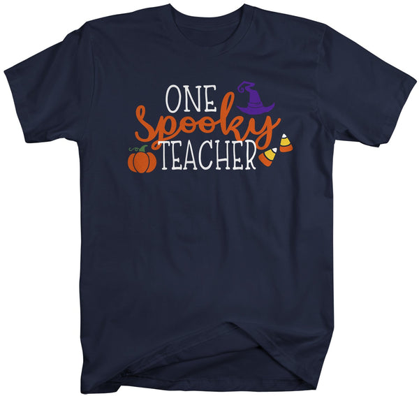 Men's Spooky Teacher T Shirt Halloween Shirt Spooky TShirt Funny Halloween Teacher Shirts Spooky T Shirts-Shirts By Sarah