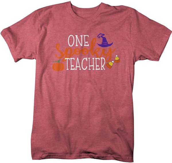 Men's Spooky Teacher T Shirt Halloween Shirt Spooky TShirt Funny Halloween Teacher Shirts Spooky T Shirts-Shirts By Sarah