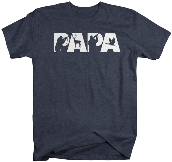 Men's Hunting Papa T Shirt Father's Day Gift Hunter Shirt Hunting Gift Papa Hunt Shirt Grandpa Goose Buck Deer Shirt-Shirts By Sarah
