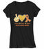 Women's V-Neck Multiple Sclerosis T Shirt Peace Love Cure MS Shirt Orange Ribbon T Shirt Inspirational MS Shirt-Shirts By Sarah