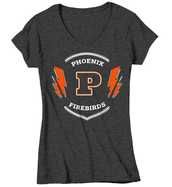 Women's V-Neck Personalized Athletics Shirt Custom Football T Shirt Personalized Baseball Sports Basketball Soccer TShirt Collegiate Ladies Shirts-Shirts By Sarah