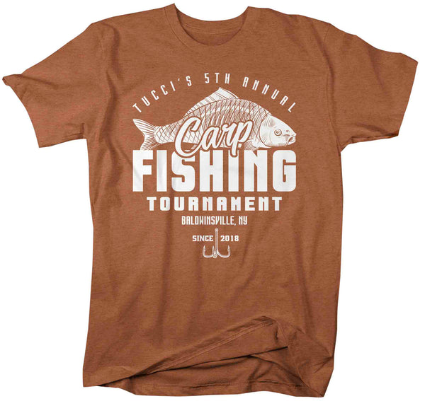 Men's Fishing T-Shirt Fisherman Carp Fishing Tee Shirt Custom Personalized Tournament Fish Trip Vacation Father's Day Gift Unisex Man-Shirts By Sarah