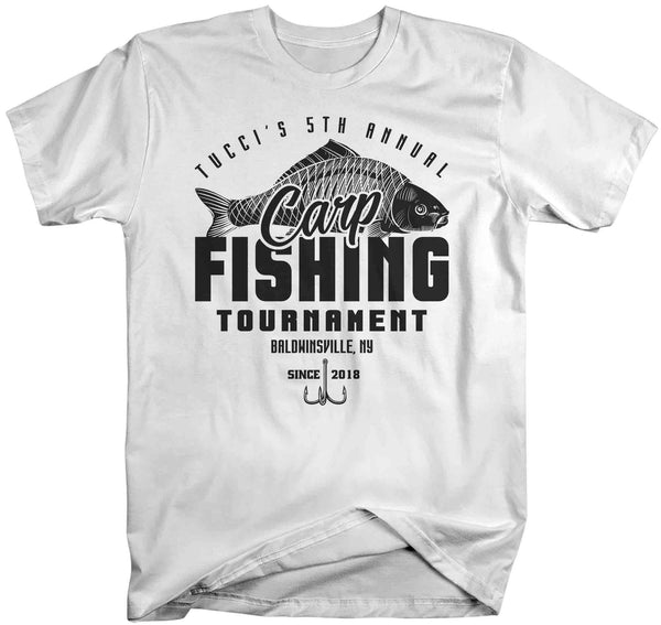 Men's Fishing T-Shirt Fisherman Carp Fishing Tee Shirt Custom Personalized Tournament Fish Trip Vacation Father's Day Gift Unisex Man-Shirts By Sarah