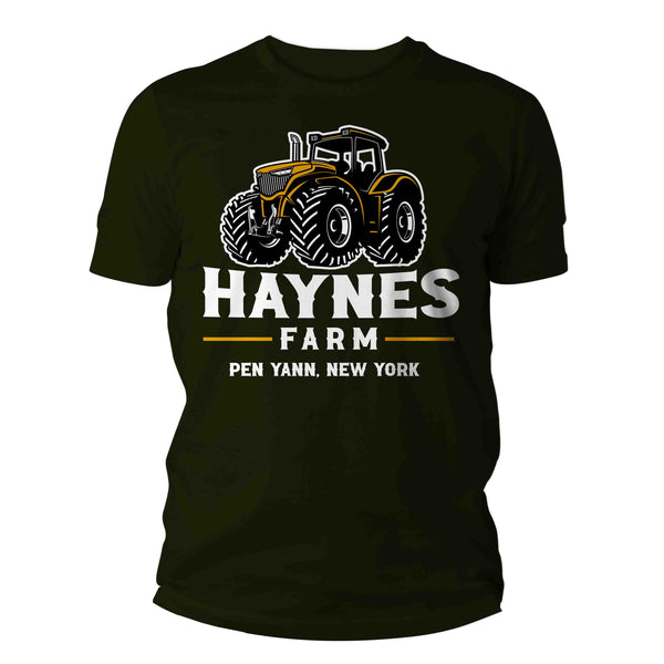 Men's Personalized Farm T Shirt Tractor Farming Shirt Personalized Commercial Farmer Gifts Shirts Custom Farm T Shirt Man Unisex-Shirts By Sarah