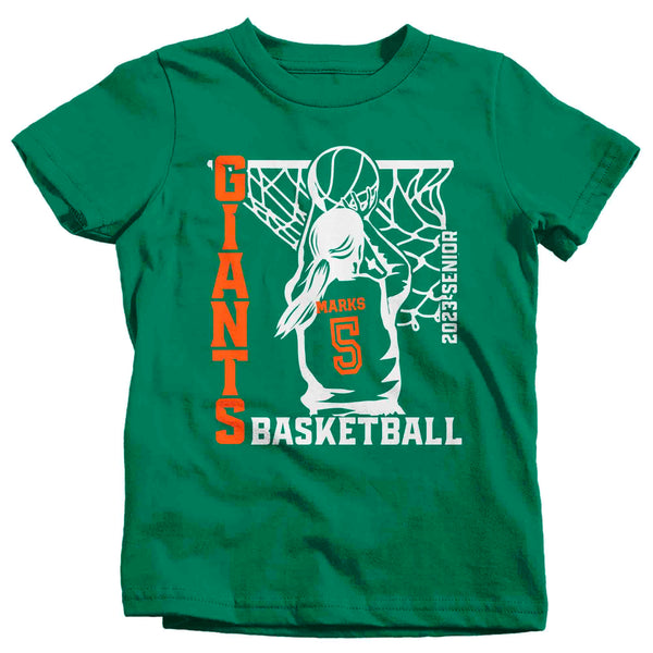 Kids Personalized Basketball Team Shirt Ball Tee Female Player Ladies Girls T Shirt Custom Mo Dad TShirt Custom Unisex Shirts Gift-Shirts By Sarah