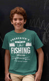 Kids Fishing T-Shirt Fisherman Trip Expedition Tee Shirt Custom Shirts Personalized Tee Fish Trip Vacation Birthday Gift Boy's Girl's