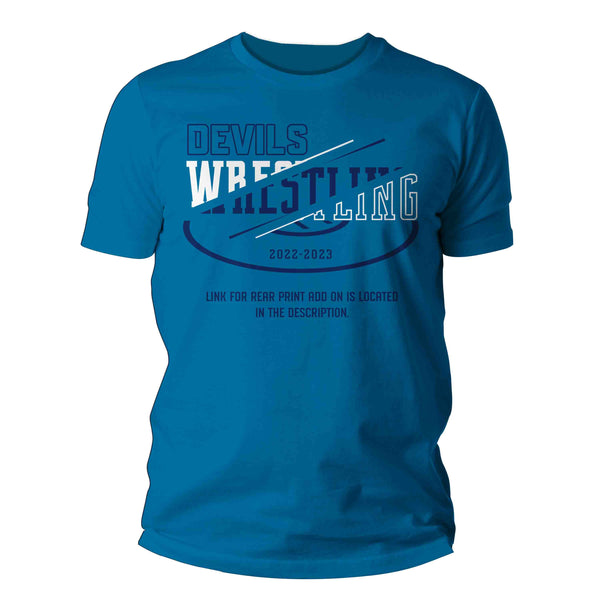 Men's Wrestling Team Shirt Personalized Wrestler Tee Streetwear Highschool T Shirt Personalized Mom Dad TShirt Custom Unisex Shirts Gift-Shirts By Sarah
