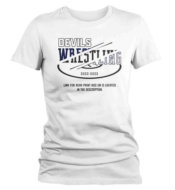 Women's Wrestling Team Shirt Personalized Wrestler Tee Streetwear Highschool T Shirt Personalized Mom Aunt TShirt Custom Ladies Shirts Gift-Shirts By Sarah