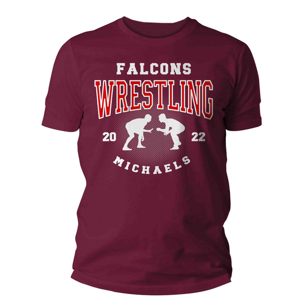 Men's Personalized Wrestling Shirt Custom Wrestle Tee Wrestler Team T Shirt Personalized Mom Dad TShirt Custom Unisex Shirts Gift Idea Tee-Shirts By Sarah
