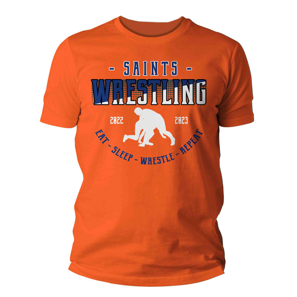 Men's Custom Wrestling Team Shirt Personalized Wrestler Tee Wrestling T Shirt Personalized Mom Dad TShirt Custom Unisex Shirts Gift Idea Tee-Shirts By Sarah